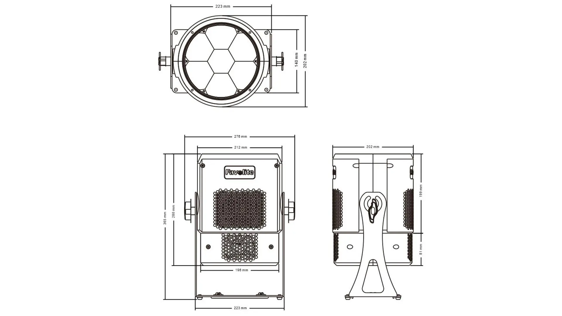 P-760 (7*60W LED Par light with zoom) Favolite DJ light